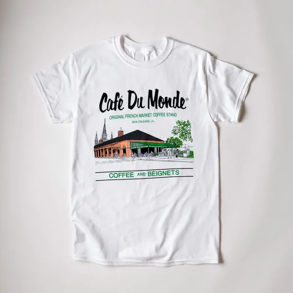 Cafe du Monde White Tee Shirt