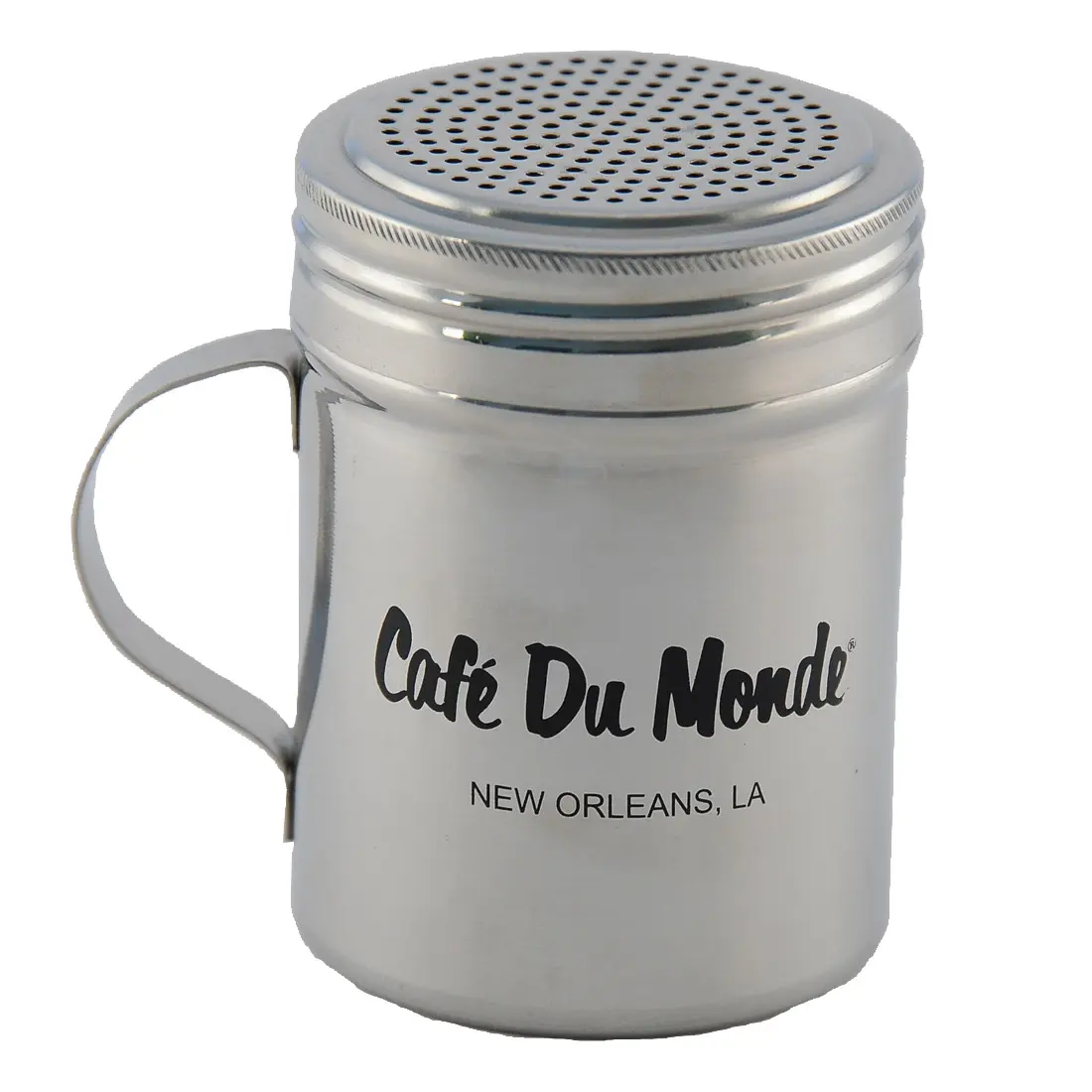Powdered Stainless Steel Sugar Shaker • Cafe Du Monde New Orleans