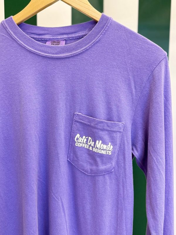 Coffee & Beignets Long Sleeve Shirt - Image 4