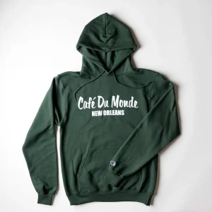 Cafe du Monde Champiom Green Hoodie Sweatshirt