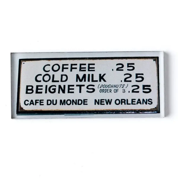 Cafe du Monde Menu Magnet