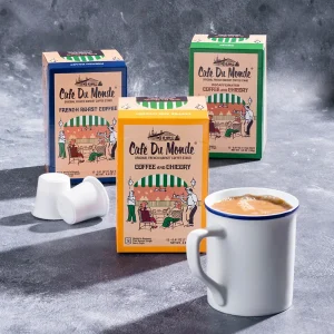 Cafe du Monde Single Serve Coffee Plan and Mug