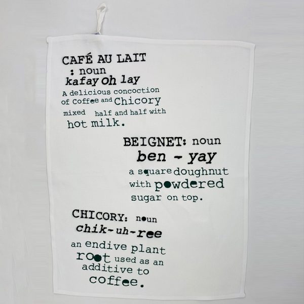 Cafe du Monde Definition Towel