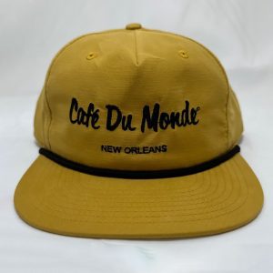 Cafe du Monde Black and Gold Rope Cap