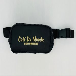 Cafe du Monde Black and Gold Belt Bag