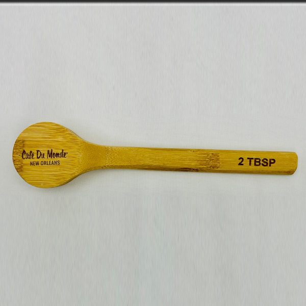 Cafe du Monde Bamboo Coffee Scoop Back View
