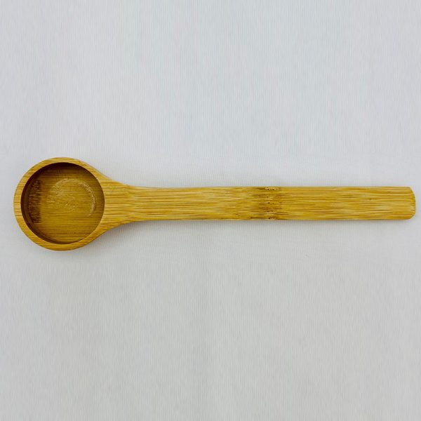 Cafe du Monde Bamboo Coffee Scoop Front View