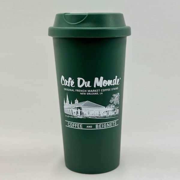 Front of Cafe du Monde Eco Green Tumbler