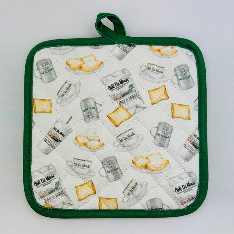 Tossed Pot Holder • Cafe Du Monde New Orleans