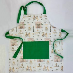 Cafe du Monde Powdered Sugar Apron with Puppies for Kids