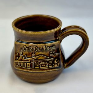 Pot Belly Straw Handcrafted Pottery Coffee Mug