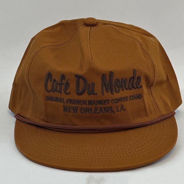 Front of Cafe du Monde Brown Logo Cap