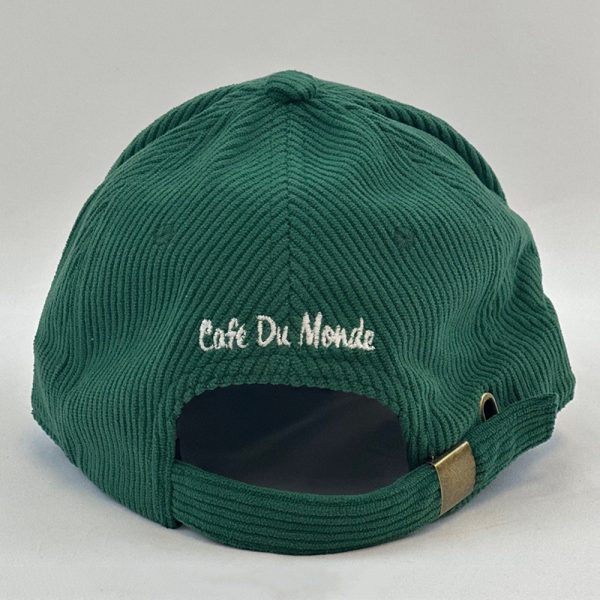 Back of Cafe du Monde Plate of Beignets Corduroy Cap