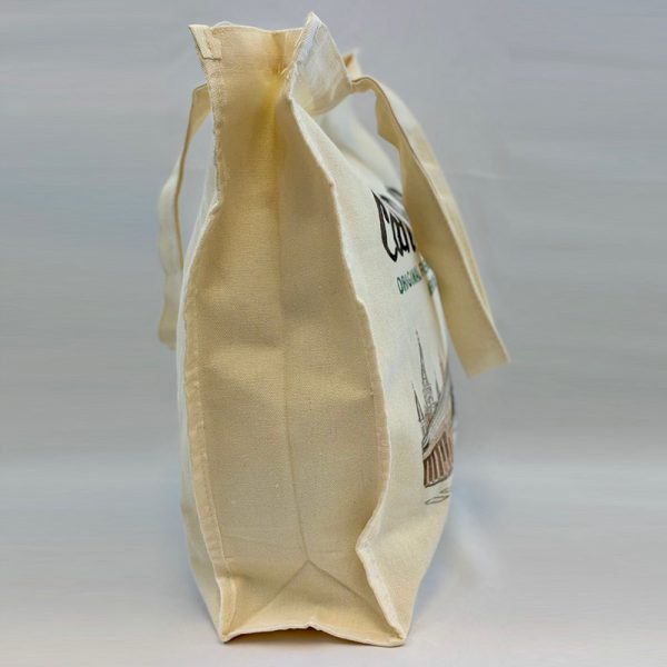 Side view of Cafe du Monde Vintage Tote Bag