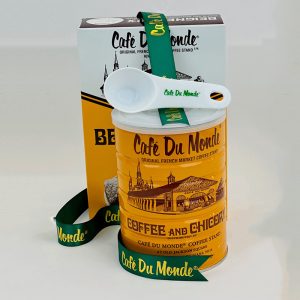 Cafe du Monde Homer Gift Wrap with coffee, beignet mix and scoop