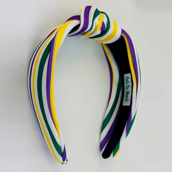 Inside view of Cafe du Monde Mardi Gras Headband