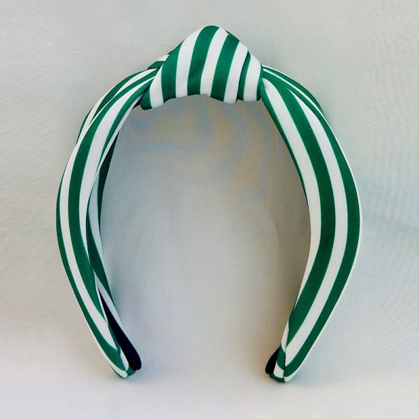 Front view of Cafe du Monde Stripes Headband