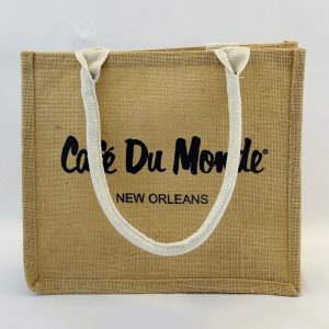 Front of Cafe du Monde Small Jute Tote