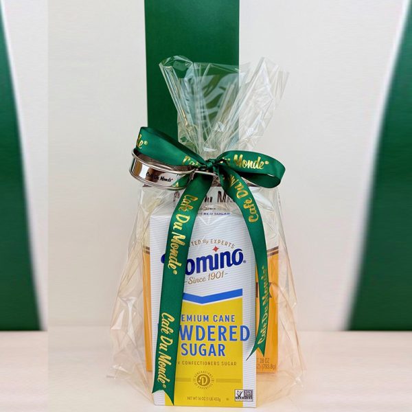 Cafe du Monde Bucktown Gift Wrap Wrapped in Plastic