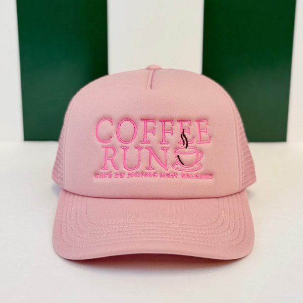 Cafe du Monde New Orleans Rose Coffee Run Cap