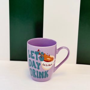 Cafe du Monde Let's Day Drink Mug in Purple