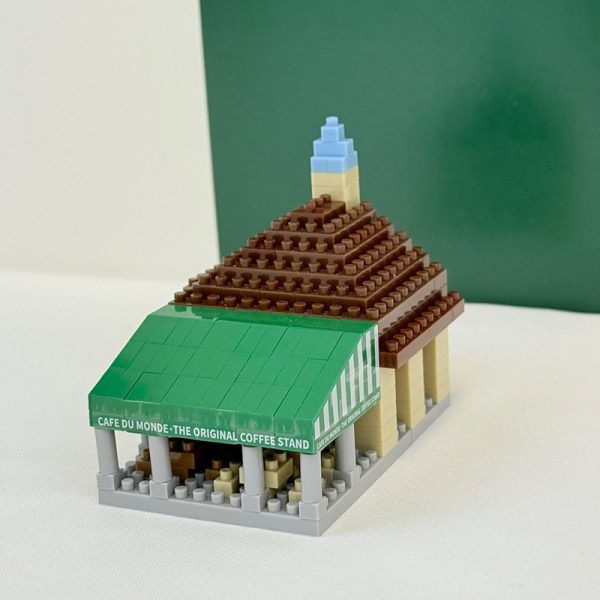 Front View of Cafe du Monde Mini Bricks Toy