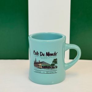 Front of Cafe du Monde Mint Diner Mug