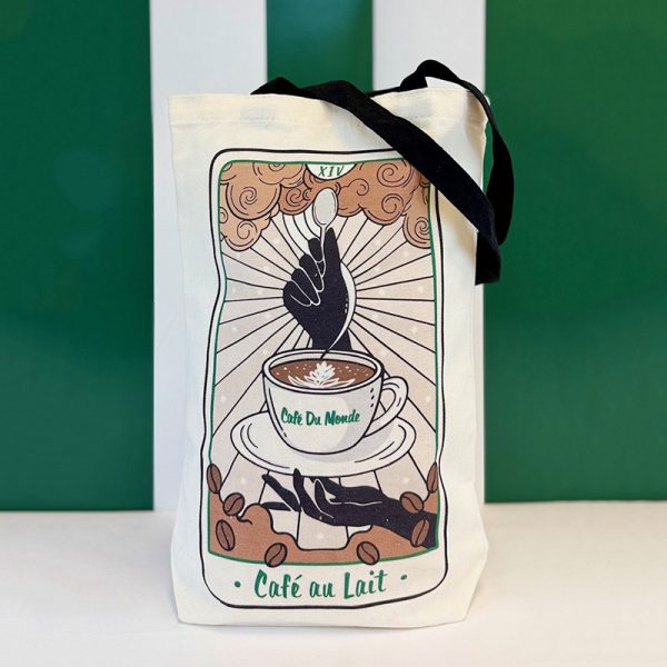 Front of Cafe du Monde Tarot Double Sided Tote