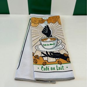Front of Cafe du Monde Tarot Double Sided Towel