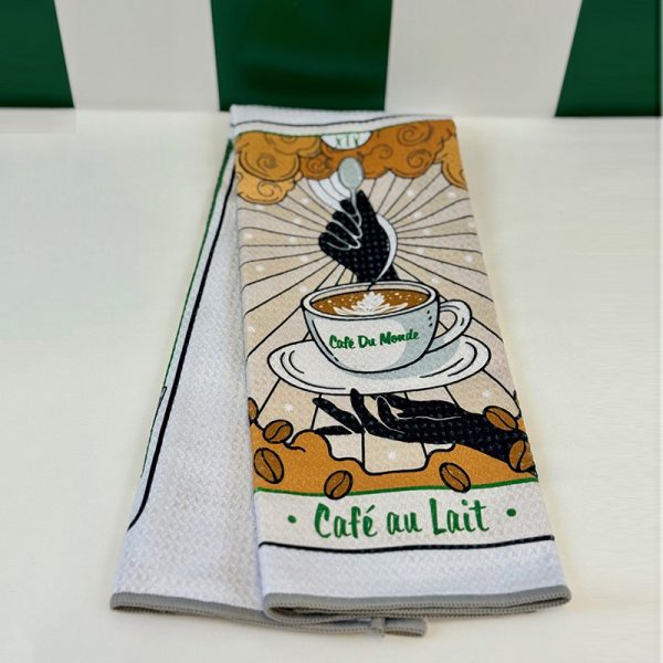 Front of Cafe du Monde Tarot Double Sided Towel