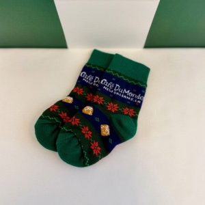 Pair of Cafe du Monde Baby Cafe Cheer Socks