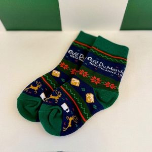 Pair of Cafe du Monde Toddler Cafe Cheer Socks