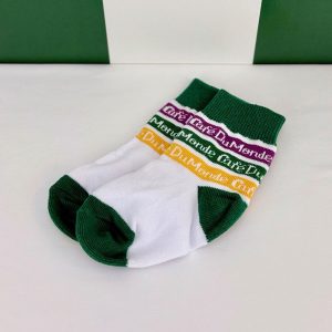 Cafe du Monde Baby Mardi Gras Socks